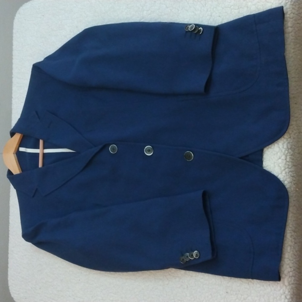 Roda Cotton Unlined Navy Blazer (Made in Italy) 44R US - 58R EU